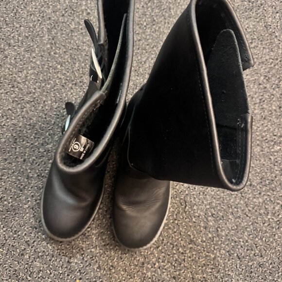 RIDE TECS MOTORCYCLE ENGINEER BOOTS MEN'S SIZE 9 HARDLY WORN 16 INCHES TALL - Picture 4 of 5